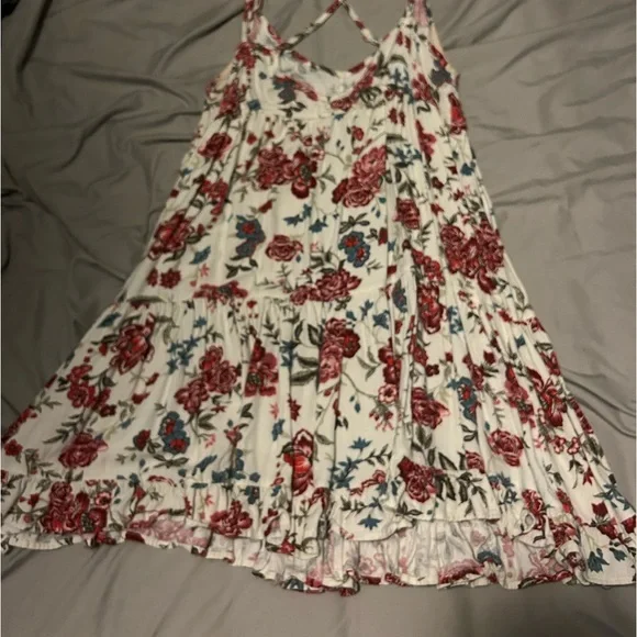 American Eagle Tiered Floral Babydoll Dress size Large - Picture 2 of 4